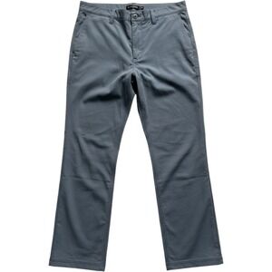 PrAna Mens Brion Slim Pant II 42x34 Grey Blue ReZion Stretch Tapered Leg NWT‎
